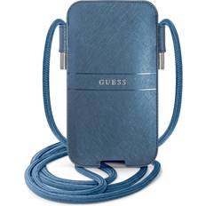 Guess Blå Skuldertasker Guess Handbag GUPHMPSASBBL 6.1 blue/blue Saffiano Strap