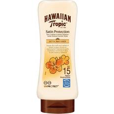 Flasker Solcremer Hawaiian Tropic Satin Protection Ultra Radiance Sun Lotion SPF15 180ml