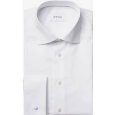 Eton Herre Tøj Eton Signature Twill Skjorte Slim Fit, Hvid