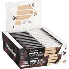 PowerBar Protein Soft Layer Chocolate Tofee Brownie 40g Protein Bars Box 12 Units Brown
