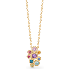 Mads Z Guld Halskæder Mads Z Luxury Rainbow Pendant Necklace - Gold/Multicolour