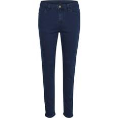 Jeans på tilbud Kaffe Vicky Slim Fit Jeans - Dark Blue Denim