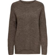 Only 38 Sweatere Only Nanjing O Neck Knitted Pullover - Brown/Major Brown