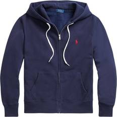 Polo Ralph Lauren Bomuld - Dame - Hoodies Overdele Polo Ralph Lauren Women's Hooded Zipped Sweatshirt - Navy Blue