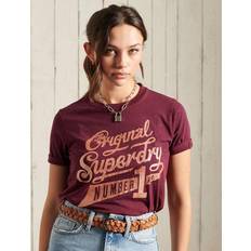 Superdry Elastan/Lycra/Spandex T-shirts & Toppe Superdry Glitter Sparkle T-Shirt Optic