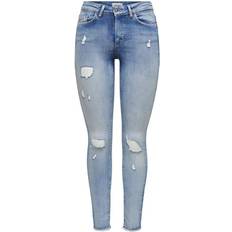 26 - Bomuld - XS Jeans Only Onlblush Mid Sk Rw Ak Dt Dnm REA213 Skinny fit