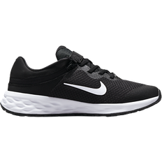 Nike Velcro Sportssko Nike Revolution 6 FlyEase GS - Black/Dark Smoke Grey/White
