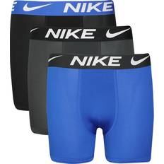Blå - Polyester Boxershorts Nike Big Boy's Dri-FIT Essential Micro Boxer Briefs 3-pack - Game Royal (9N0844G-U89)