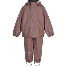 Drenge - Polyuretan Regnsæt Mikk-Line Rainwear Jacket And Pants - Burlwood (33144)