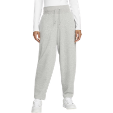 32 - Dame - Grå - L Bukser Nike Women's Sportswear Phoenix Fleece Curve High Waist Sweatpants - Dark Gray Heather/Sail