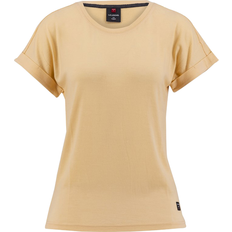 Dame - Gul - M - Merinould T-shirts Ulvang Summer Wool Sleeveless Ws - Cream Blush
