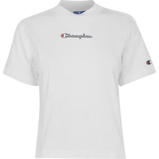 28 - Bomuld T-shirts Champion Script Crewneck T-shirt - White