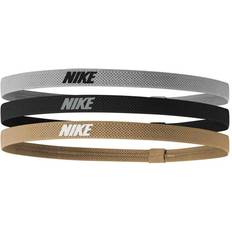 Sølv Pandebånd Nike Elastic Hair Bands 3-pack Unisex - Silver/Black/Gold