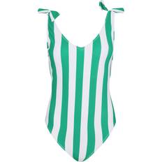 24 - Dame - Grøn Badedragter LTS Tall Green Stripe Swimsuit - Green