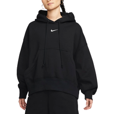 26 - Dame - Hoodies - M Sweatere Nike Sportswear Phoenix Fleece Over-Oversized Pullover Hoodie Women's - Black/Sail