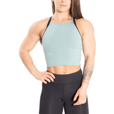 Better Bodies Elastan/Lycra/Spandex T-shirts & Toppe Better Bodies Performance Halter Women - Teal Green