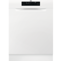 Halvt integrerede Opvaskemaskiner AEG FBB32607ZW Hvid