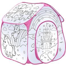 TOBAR Udendørs legetøj TOBAR Colour Your Own Unicorn Play Tent Playhouse