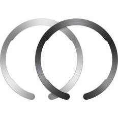 ESR Halolock MagSafe Kompatibel Magnetisk Ring 2 Pack Sort Sølv
