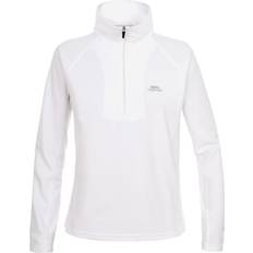 Trespass Dame - Polyester Sweatere Trespass Womens Half Zip Microfleece Shiner - White