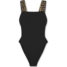 Versace Badetøj Versace Greca Border One-piece Swimsuit - Black