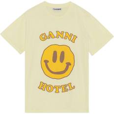 Ganni Dame - Gul Tøj Ganni Logo T-shirt
