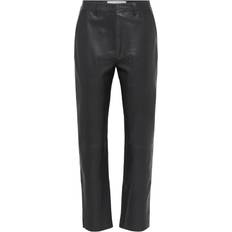 Selected 40 - Sort Bukser & Shorts Selected Marie Tapered Leather Pants