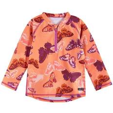 Reima Orange Børnetøj Reima Tuvalu Long Sleeve Swim Shirt - Coral Pink (516564-3215)