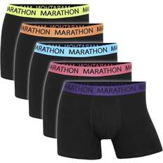 Marathon Elastan/Lycra/Spandex Underbukser Marathon Bamboo Tights 5-pack - Black