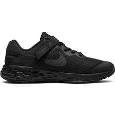 Nike Velcro Sportssko Nike Revolution 6 FlyEase GS - Black/Dark Smoke Grey/Black