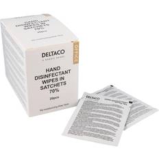 Deltaco Hand Disinfectant Wipes In Sachets Deltaco Office 20-pack