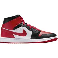 Nike 7 - Dame - Multifarvet Sneakers Nike Air Jordan 1 Mid W - Black/White/Gym Red