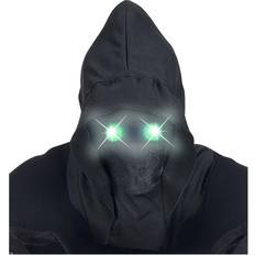 Ani-Motion masker Kostumer Widmann Faceless Mask with Glowing Green Eyes
