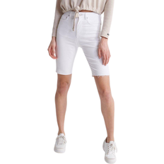 Superdry 26 - Dame Bukser & Shorts Superdry Womens Kari Long Line Shorts - White