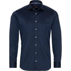 Eterna Blå - Herre - XL Overdele Eterna Long Sleeve Shirt 3377 F170 - Dark Blue