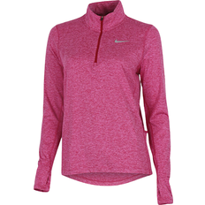 Høj krave - Pink T-shirts Nike Running Element Dri-Fit Half Zip Top - Dark Pink