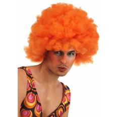 Damer - Orange Parykker BigBuy Carnival Curly Hair Wig Orange