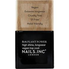 Acetonefri Overlakker Nails Inc Plant Power Nail Varnish Top Coat 14ml