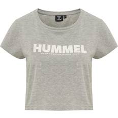 Hummel Grå T-shirts & Toppe Hummel Legacy Cropped Short Sleeve T-shirt