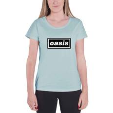 Oasis Blå T-shirts & Toppe Oasis T-Shirt Decca Logo