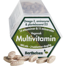 Mangan Aminosyrer Berthelsen Multivitamin Vegan 180Pcs 180 stk