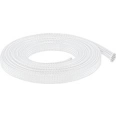 DeLock Elkabler DeLock Braided Sleeving stretchable Udvidbar omspunden kabelkasse 5 m hvid