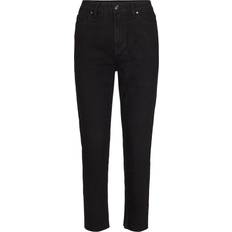 Only Emily Life Hw Straight Cropped Jeans - Black