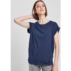 Urban Classics Dame - Grøn T-shirts & Toppe Urban Classics Ladies Ladies Extended Shoulder Tee dimyellow