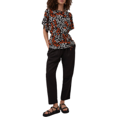 French Connection Sort Overdele French Connection Afara Abstract Print Top - Black/Multi