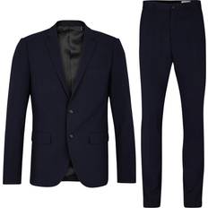 Blå - Herre - Polyester Jakkesæt Lindbergh Stretch Suit