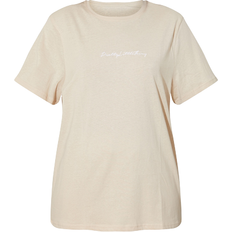 6 - Oversized T-shirts PrettyLittleThing Cotton Oversized T-shirt - Sand