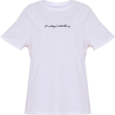 PrettyLittleThing Cotton Oversized T-shirt - White
