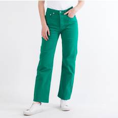 Dame - Grøn - L Jeans Woodbird Maria Color Jeans