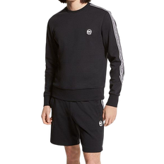 Michael Kors Sweatere Michael Kors Logo Tape Cotton Blend Sweatshirt - Black